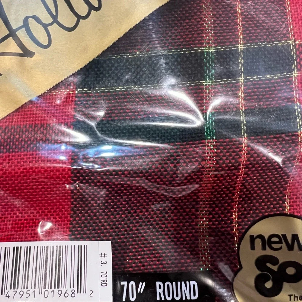 Red and Green Plaid Tablecloth